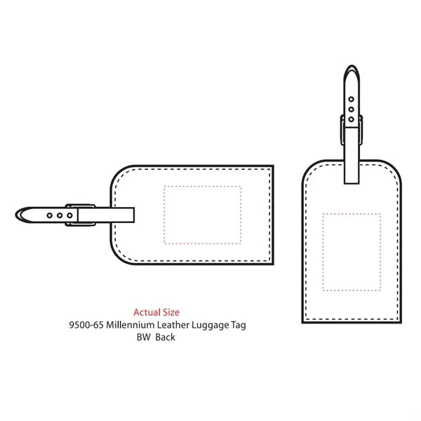Millennium Leather Identification Tag