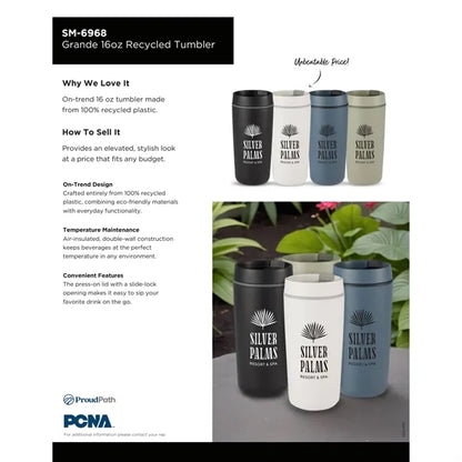 Grande 16oz Recycled Tumbler