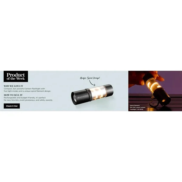Mini Spiral Filament 100 Lumens Lantern Flashlight