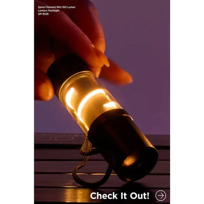 Mini Spiral Filament 100 Lumens Lantern Flashlight