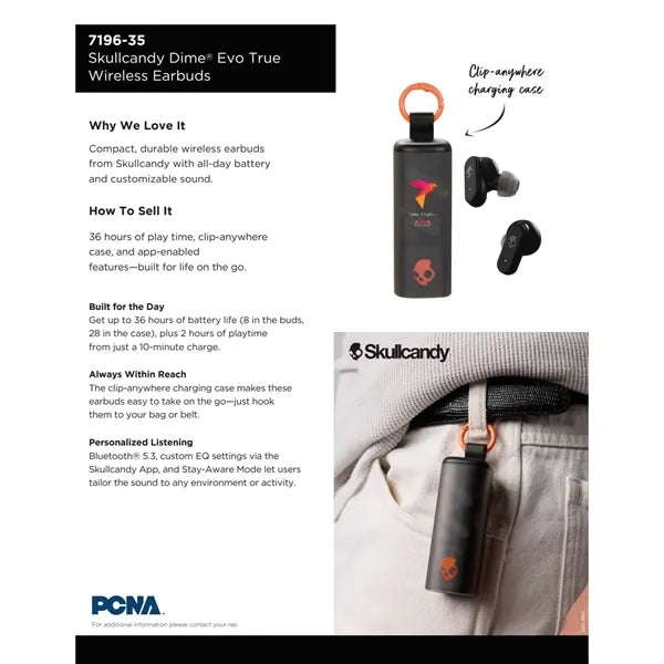 Skullcandy Dime Evo True Wireless Earbuds