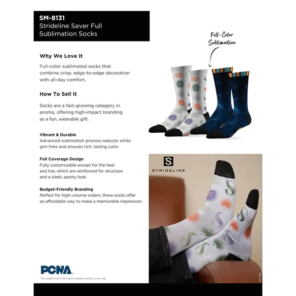 Strideline Saver Full Sublimation Socks