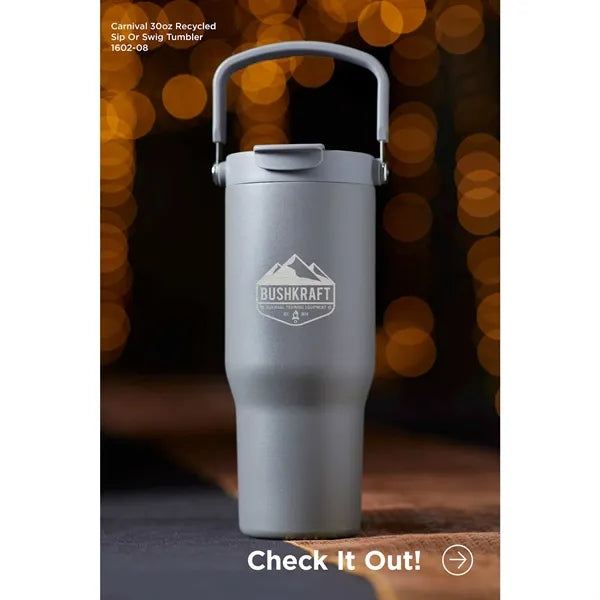 Carnival Recycled Sip Or Swig Tumbler 30oz