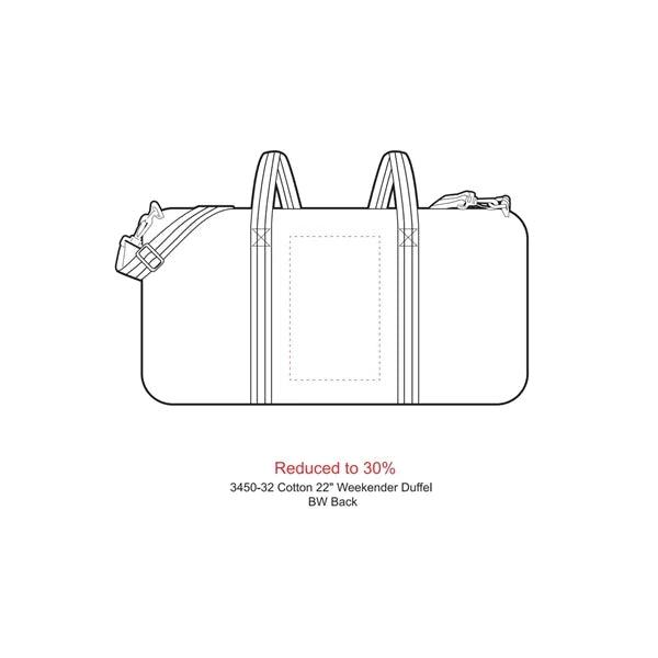 Barrel 12oz Cotton Canvas 22" Weekender