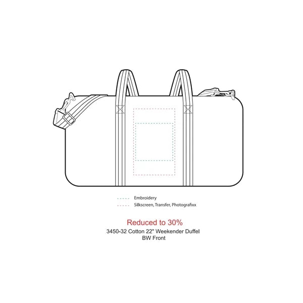 Barrel 12oz Cotton Canvas 22" Weekender