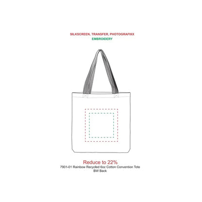 Rainbow Recycled 6oz Cotton Convention Tote