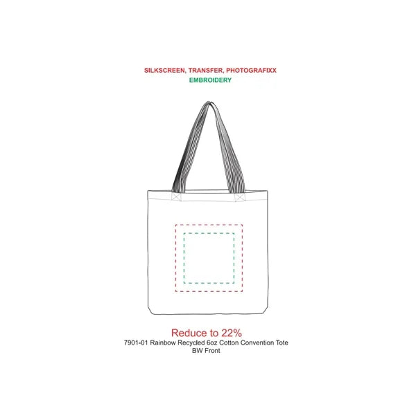 Rainbow Recycled 6oz Cotton Convention Tote
