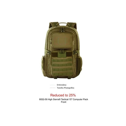High Sierra Tactical 15" Computer Pack
