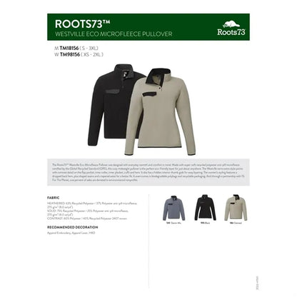 Roots73 WESTVILLE Eco Microfleece Pullover - Men's