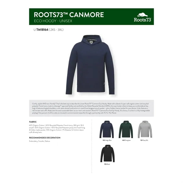 Roots73 CANMORE Eco Hoody - Unisex