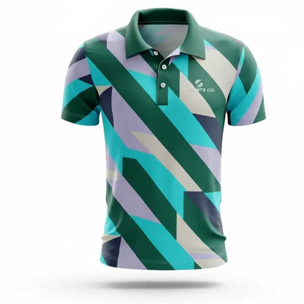 Sublimated Performance Short Sleeve Polo-150G Pinhole Mesh