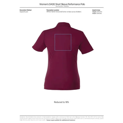 Women's DADE Short Sleeve Polo