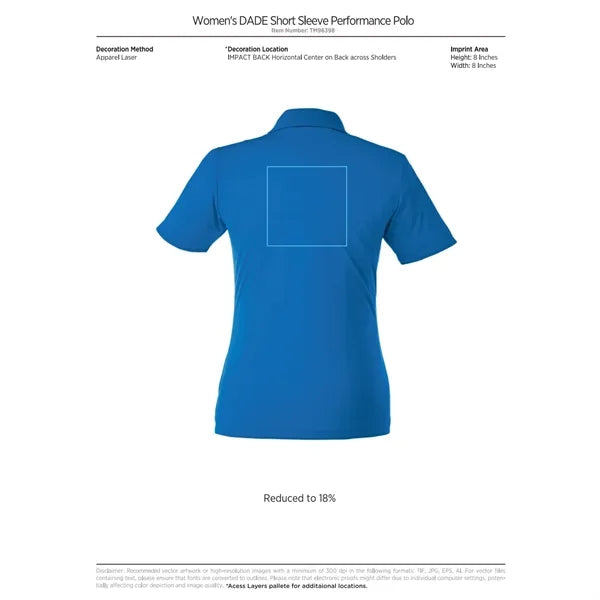 Women's DADE Short Sleeve Polo