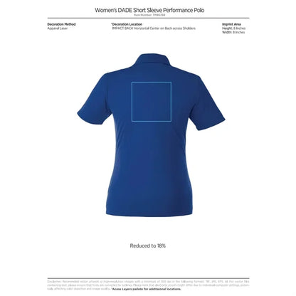 Women's DADE Short Sleeve Polo