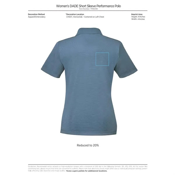 Women's DADE Short Sleeve Polo