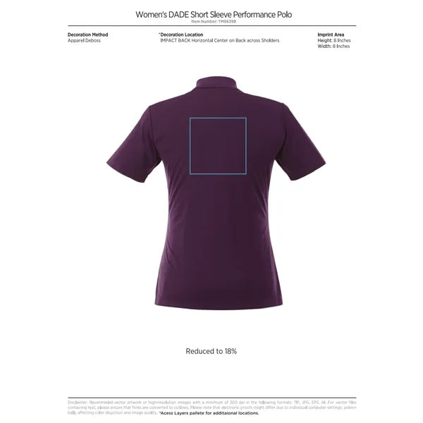 Women's DADE Short Sleeve Polo