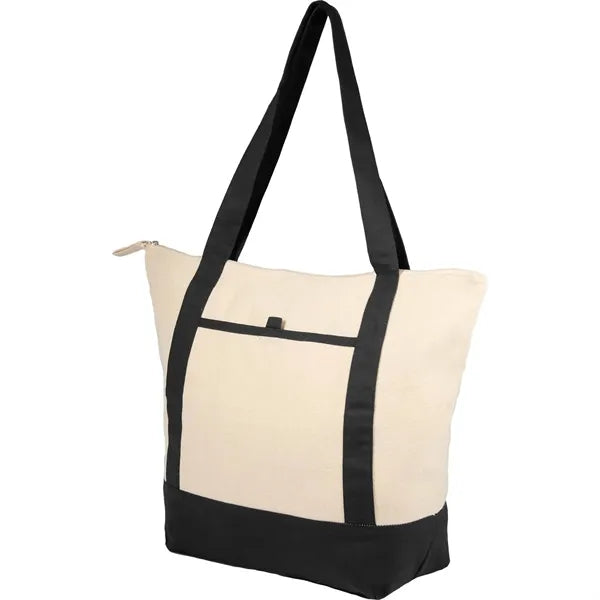 Isle 8oz Organic Cotton Zippered Tote