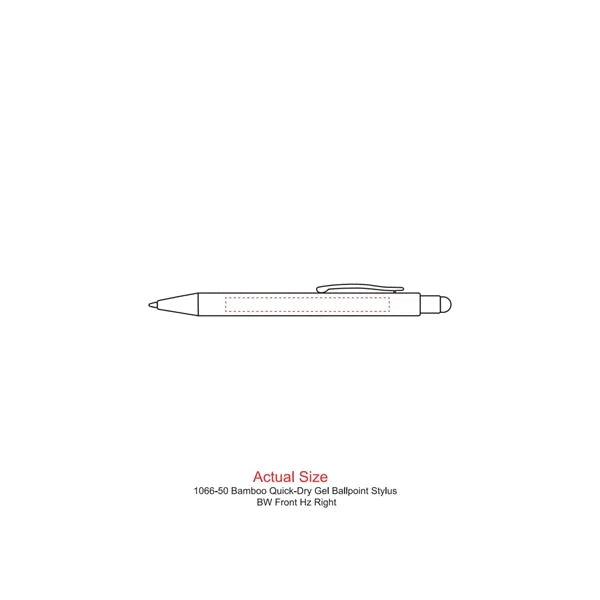 Bamboo Quick-Dry Gel Ballpoint Stylus