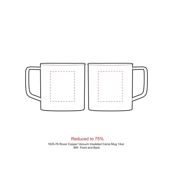 Rover Copper Vac Camp Mug 14oz - Powder coated