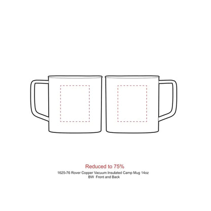 Rover Copper Vac Camp Mug 14oz - Powder coated