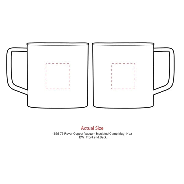 Rover Copper Vac Camp Mug 14oz - Powder coated