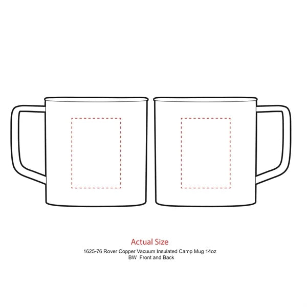 Rover Copper Vac Camp Mug 14oz - Powder coated