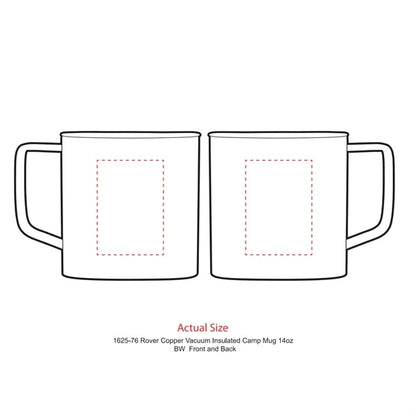 Rover Copper Vac Camp Mug 14oz - Powder coated