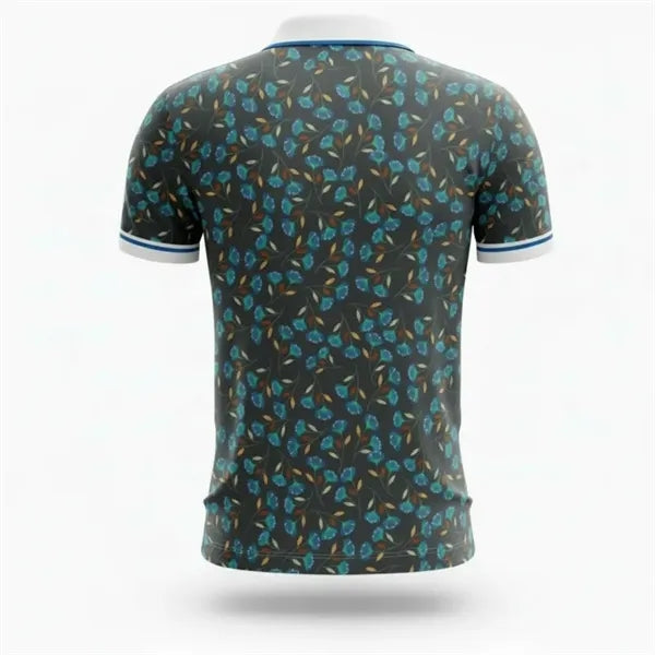 Sublimated Short Sleeve Polo shirt 180G Silk-Feel Interlock