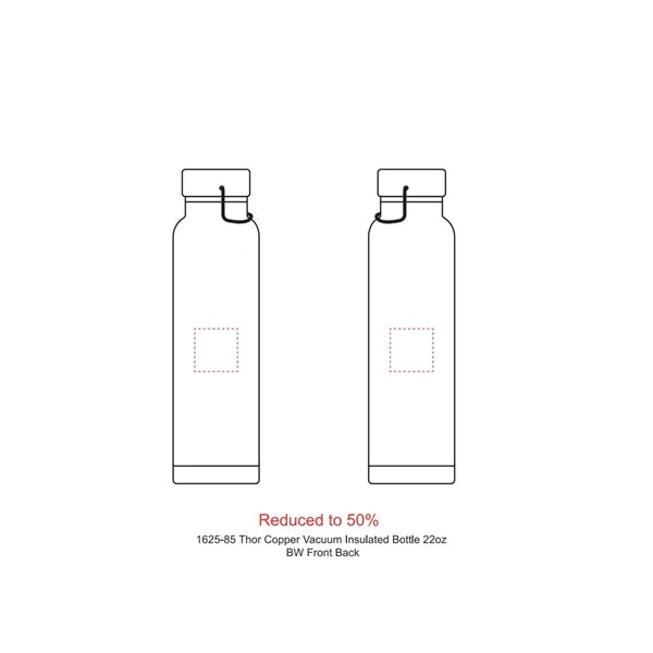 Thor Copper Vacuum Insulated Bottle 22oz