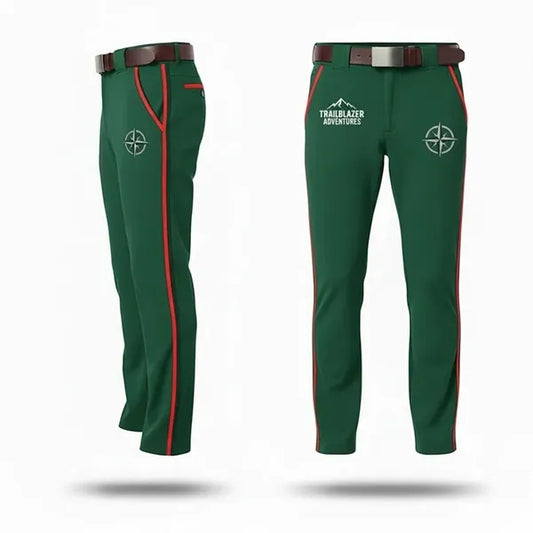 Baseball Pants W/Piping and Contrast Pockets SouthKorea Silk