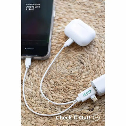 5-in-1 Recycled Charging Cable