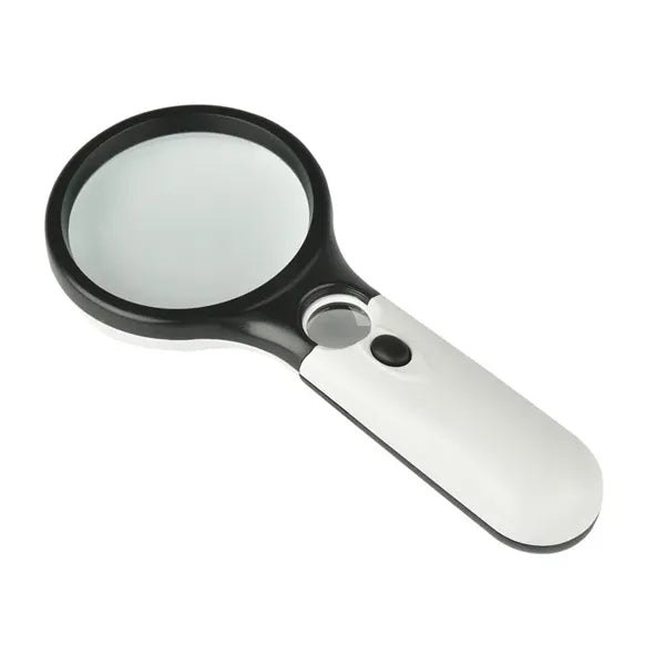 Handheld 3-LED Magnifying Glass