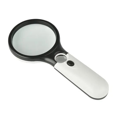 Handheld 3-LED Magnifying Glass