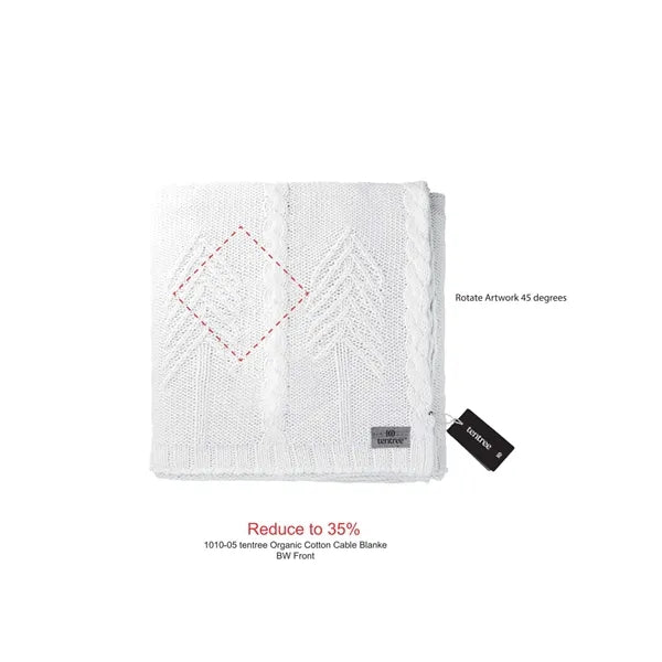 tentree Organic Cotton Cable Blanket