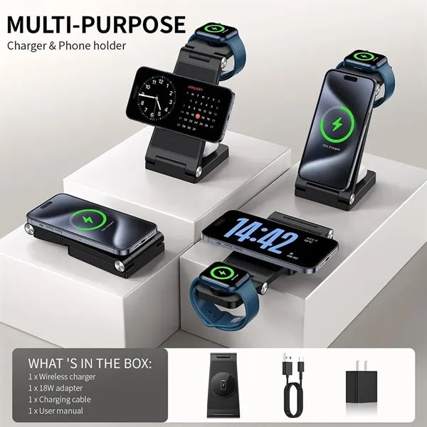 Traveling Wireless Mag-Safe Fast Charging Station