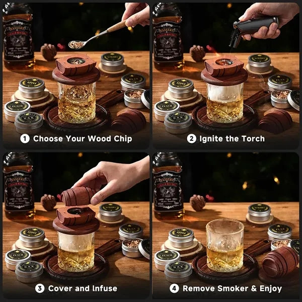 Whiskey Smoker Kit Cocktail Smoker Infuser Kit