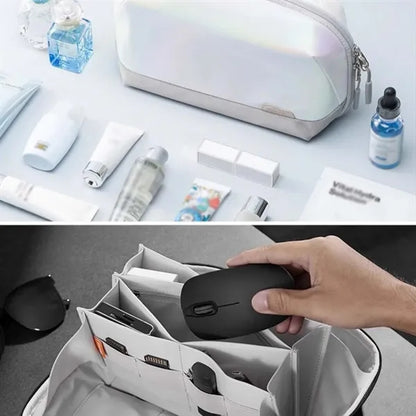 Large capacity travel portable data cable storage bag
