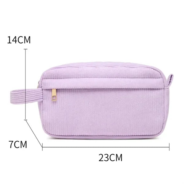 Travel Toiletry Stripe Makeup Bag
