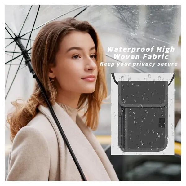 Travel Neck Wallet with RFID Blocking