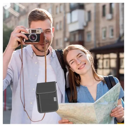 Travel Neck Wallet with RFID Blocking