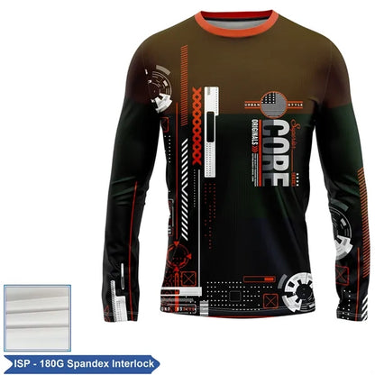 Unisex & Kids' Sublimation Spandex Interlock Long Sleeve Tee
