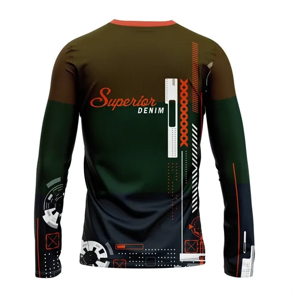 Unisex & Kids' Sublimation Spandex Interlock Long Sleeve Tee