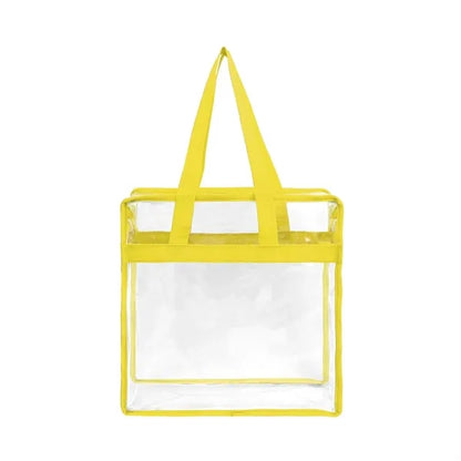 Stadium Approved Clear Zipper Tote Bag