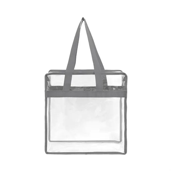 Stadium Approved Clear Zipper Tote Bag