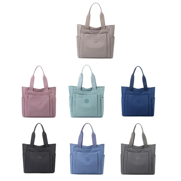 Nylon Lightweight Handbag Multi Pocket Shoulder Bag