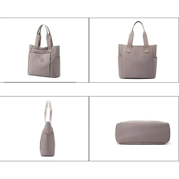 Nylon Lightweight Handbag Multi Pocket Shoulder Bag