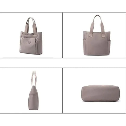 Nylon Lightweight Handbag Multi Pocket Shoulder Bag