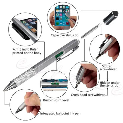 6 in 1 Touch Screen Stylus Screwdriver Ruler Pen