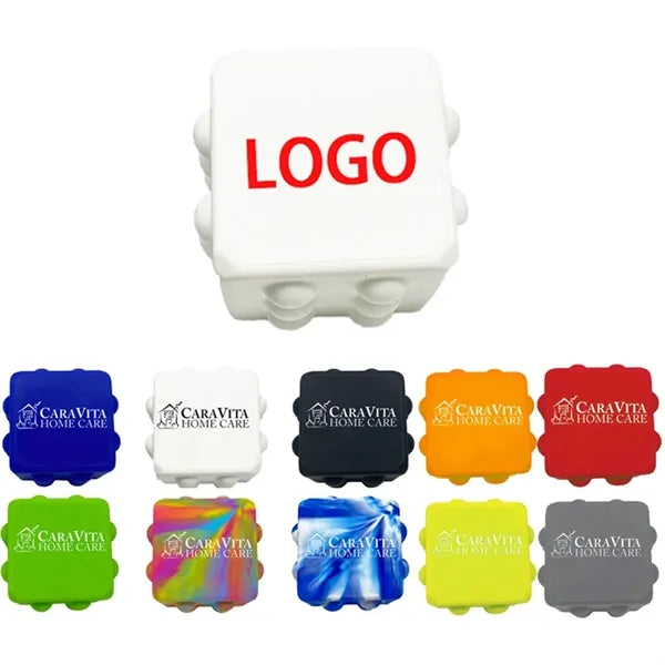 Silicone Pop N Spin Stress Reliever Fidget Toy