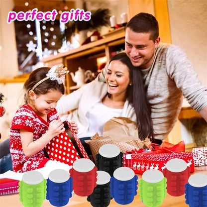 Silicone Pop N Spin Stress Reliever Fidget Toy